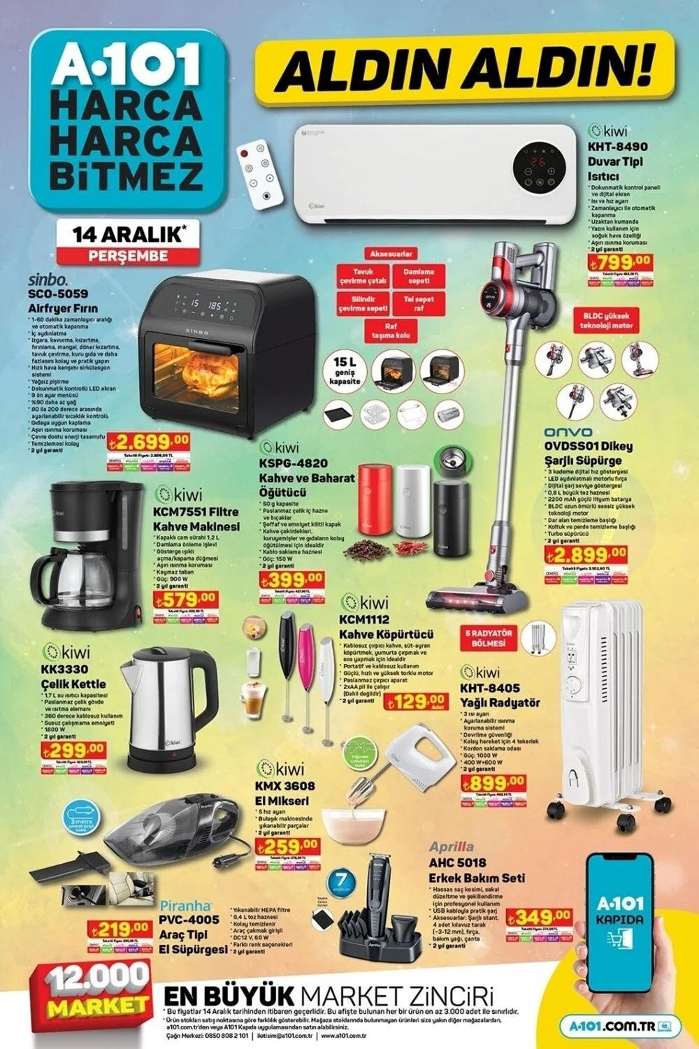 A101 AKTÜEL 14 ARALIK 2023 KATALOĞU || A101de bu hafta neler var 125 CC Benzinli Motorsiklet A101 online satışta... A101de bu hafta neler var