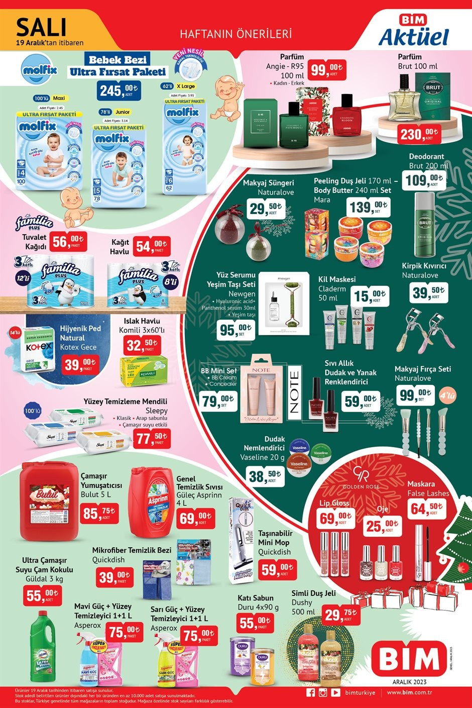 BİM AKTÜEL 19 ARALIK 2023