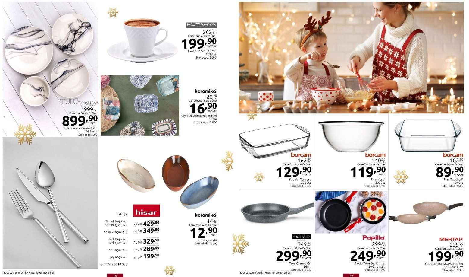 CarrefourSA 21-31 Aralık Kataloğu (İndirimli ürünler listesi) | Yılbaşı ağacı, süslemeler, dik saplı süpürge, Airfryer, yemek takımı, tablet ve televizyon çeşitleri