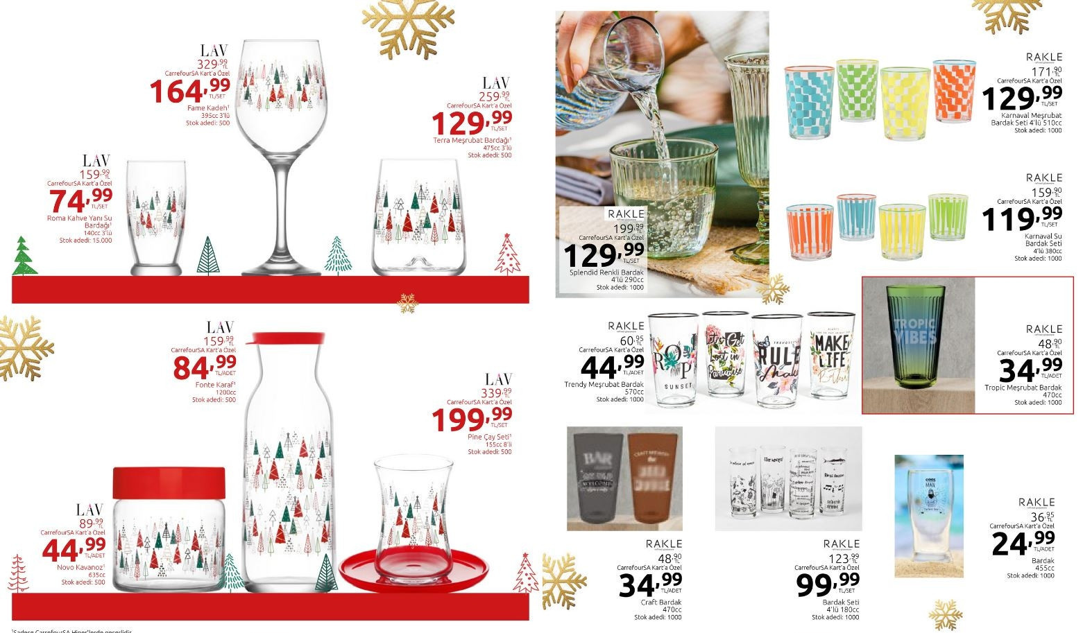 CarrefourSA 21-31 Aralık Kataloğu (İndirimli ürünler listesi) | Yılbaşı ağacı, süslemeler, dik saplı süpürge, Airfryer, yemek takımı, tablet ve televizyon çeşitleri