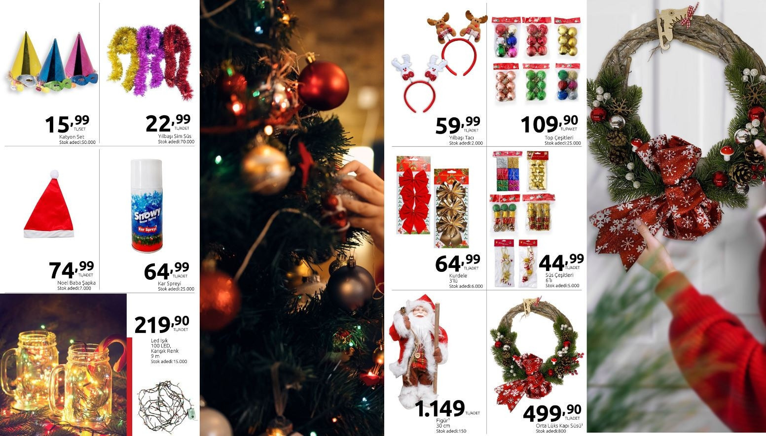 CarrefourSA 21-31 Aralık Kataloğu (İndirimli ürünler listesi) | Yılbaşı ağacı, süslemeler, dik saplı süpürge, Airfryer, yemek takımı, tablet ve televizyon çeşitleri