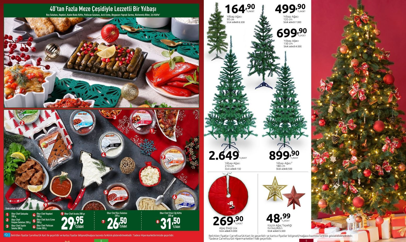 CarrefourSA 21-31 Aralık Kataloğu (İndirimli ürünler listesi) | Yılbaşı ağacı, süslemeler, dik saplı süpürge, Airfryer, yemek takımı, tablet ve televizyon çeşitleri