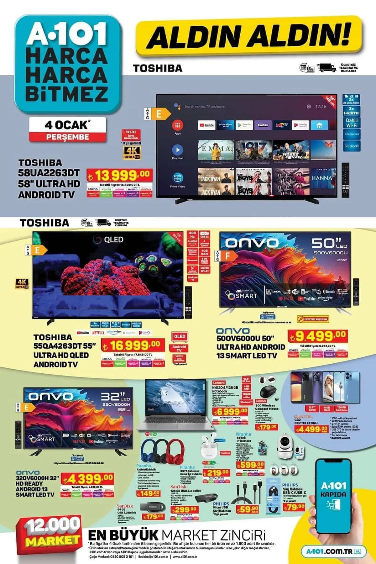 A101 AKTÜEL ÜRÜNLER KATALOĞU 4 OCAK PERŞEMBE A101 AKTÜEL ÜRÜNLER KATALOĞU 4 OCAK PERŞEMBE