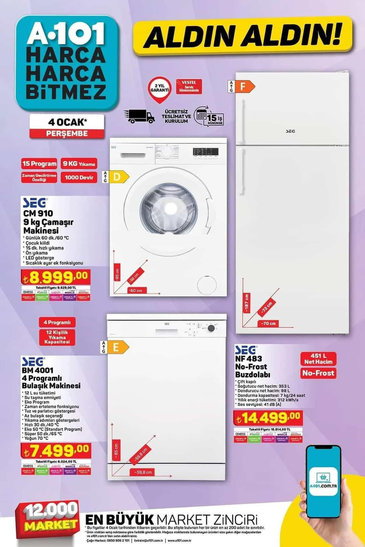 A101 4 Ocak Aktüel Ürünler Kataloğu 2024: A101’de bu hafta perde, çatal kaşık takımı, tencere, 3’lü kanepe, masa takımı, televizyon ve dikey süpürge satışa çıkıyor A101 4 Ocak Aktüel Ürünler Kataloğu 2024: A101’de bu hafta perde, çatal kaşık takımı, tencere, 3’lü kanepe, masa takımı, televizyon ve dikey süpürge satışa çıkıyor