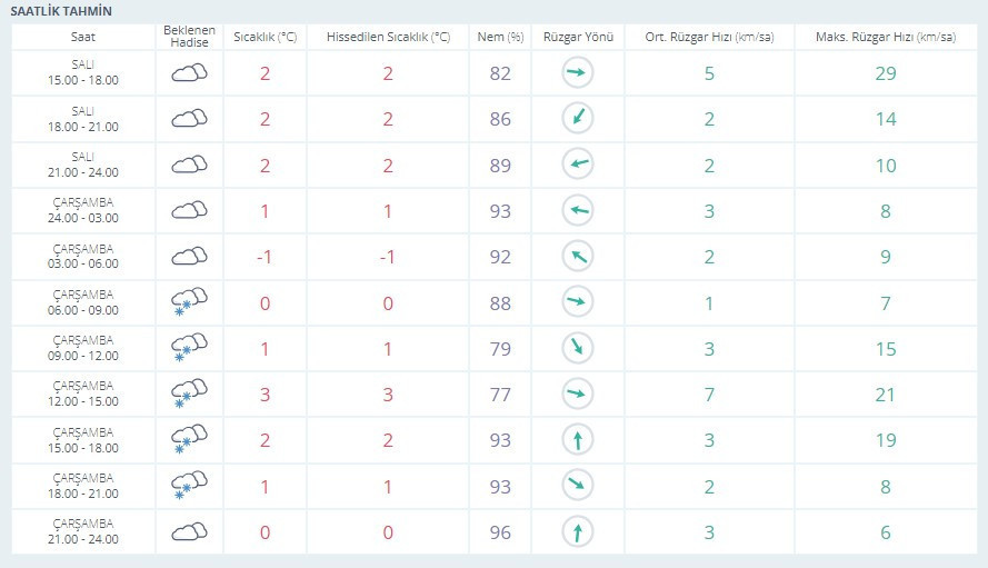 10 OCAK ÇARŞAMBA ERZURUM HAVA DURUMU 10 OCAK ÇARŞAMBA ERZURUM HAVA DURUMU