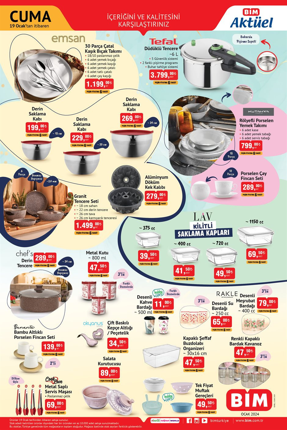 BİM 19 Ocak 2024 kataloğu 🛒📌 || BİMde bu hafta neler var Filtre Kahve Makinesi, Karne Hediyeleri BİMde...