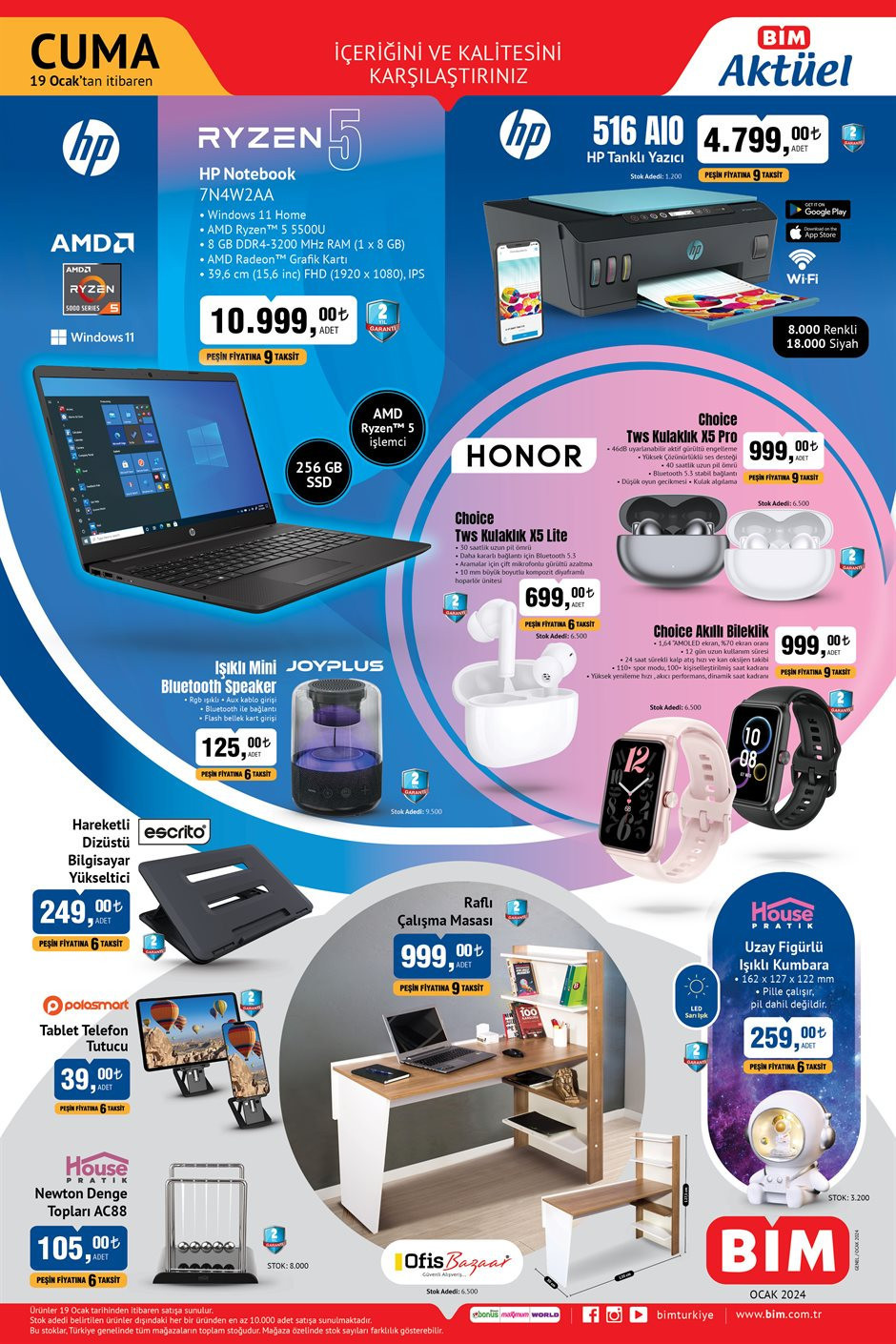 BİM 19 Ocak 2024 kataloğu 🛒📌 || BİMde bu hafta neler var Filtre Kahve Makinesi, Karne Hediyeleri BİMde...