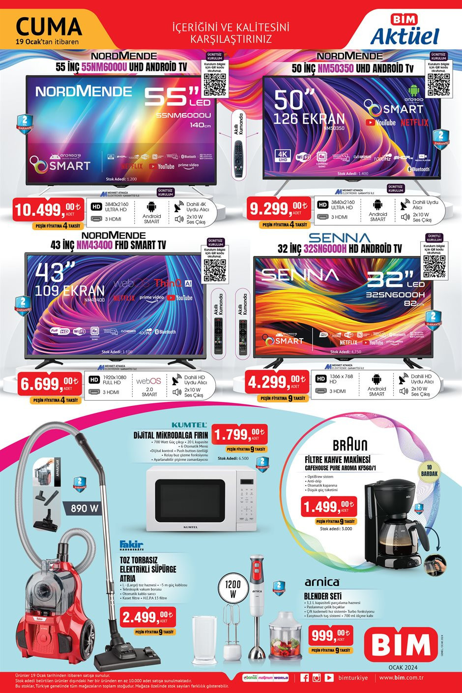 BİM AKTÜEL 19 OCAK 2024 KATALOĞU