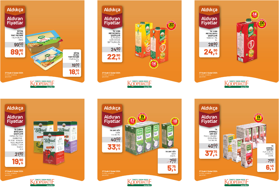 Tarım Kredi 30 Ocak-1 Şubat indirimli ürünler listesi RAFLARDA ||  Tarım Kredi Kooperatif marketlerinde hangi ürünler indirimli (YENİ KATALOG)