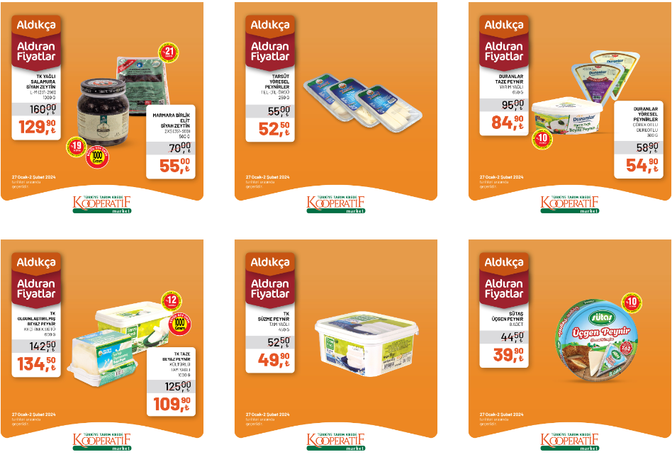 Tarım Kredi 30 Ocak-1 Şubat indirimli ürünler listesi RAFLARDA ||  Tarım Kredi Kooperatif marketlerinde hangi ürünler indirimli (YENİ KATALOG)