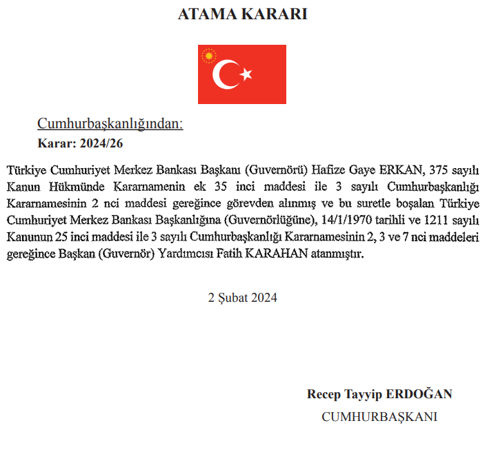3 ŞUBAT RESMİ GAZETE KARARLARI