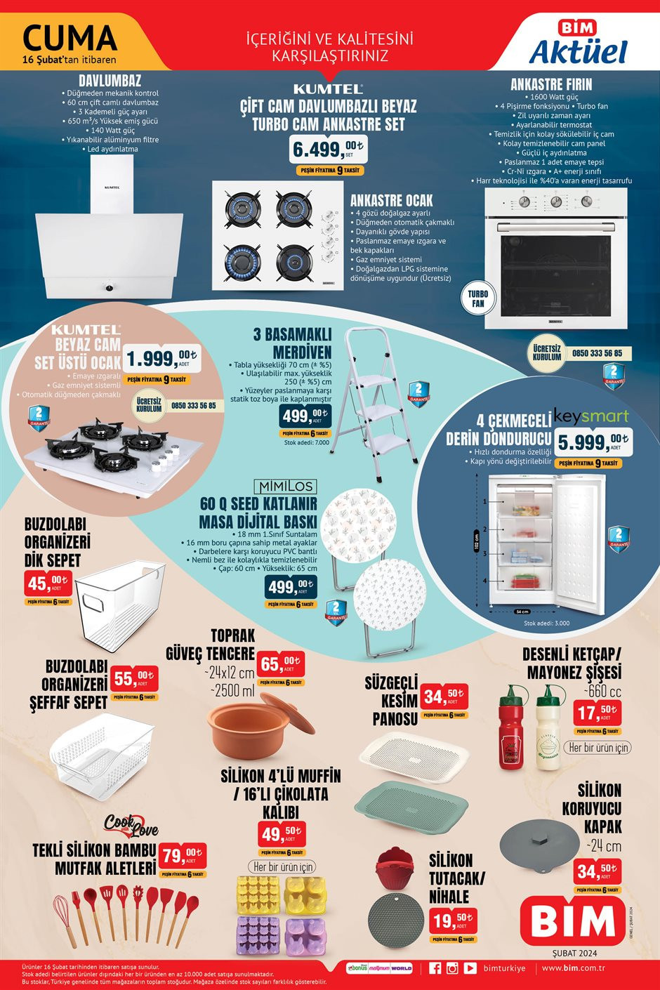 SATIŞTA BİM aktüel 16 Şubat 2024 kataloğu tamamı 📌🛒 || BİMde bu hafta cuma neler var Air Fryer, Köpüklü Otomatik Türk Kahve Makinesi BİMde