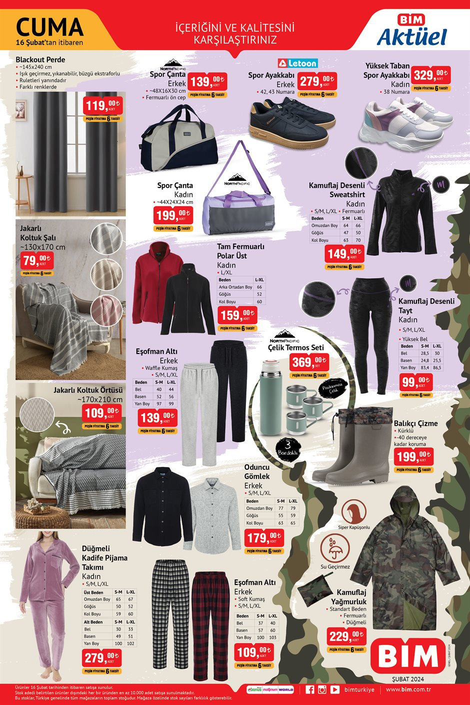 SATIŞTA BİM aktüel 16 Şubat 2024 kataloğu tamamı 📌🛒 || BİMde bu hafta cuma neler var Air Fryer, Köpüklü Otomatik Türk Kahve Makinesi BİMde