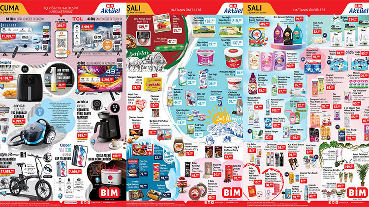 SATIŞTA BİM aktüel 16 Şubat 2024 kataloğu tamamı 📌🛒 || BİMde bu hafta cuma neler var Air Fryer, Köpüklü Otomatik Türk Kahve Makinesi BİMde