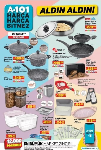 A101 29 Şubat 2024 aktüel kataloğu SATIŞTA  || A101 Tiny House getiriyor A101de bu hafta neler var