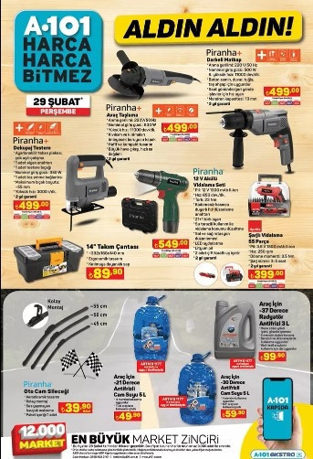 A101 29 Şubat 2024 aktüel kataloğu SATIŞTA  || A101 Tiny House getiriyor A101de bu hafta neler var