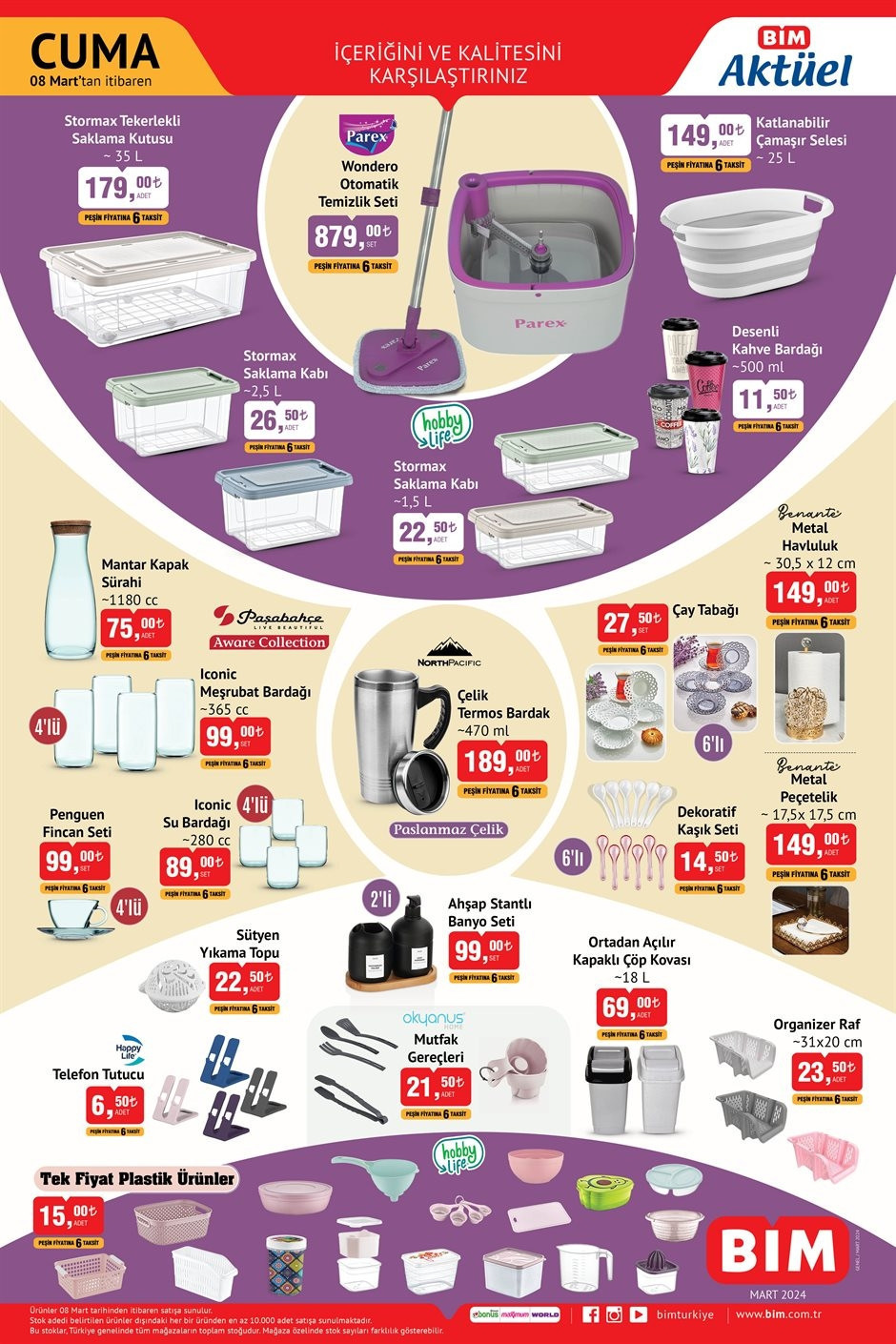SATIŞTA BİM AKTÜEL 8 MART 2024 KATALOĞU 🛒📌 Bimde bugün neler var, hangi ürünler indirimli BİM Ramazan özel kataloğu ile yeni ürünler