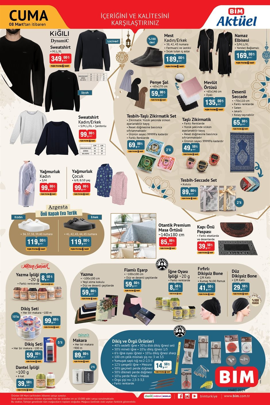 SATIŞTA BİM AKTÜEL 8 MART 2024 KATALOĞU 🛒📌 Bimde bugün neler var, hangi ürünler indirimli BİM Ramazan özel kataloğu ile yeni ürünler