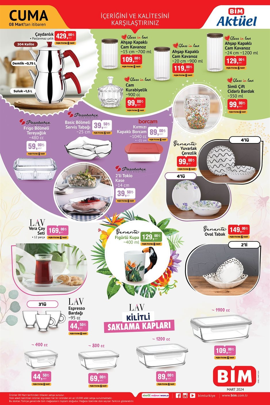 SATIŞTA BİM AKTÜEL 8 MART 2024 KATALOĞU 🛒📌 Bimde bugün neler var, hangi ürünler indirimli BİM Ramazan özel kataloğu ile yeni ürünler