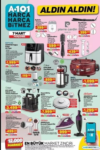 A101 AKTÜEL 7 MART KATALOĞU 2024 SATIŞTA 📌🛒|| A101de bu hafta neler var A101e Işıklı Scooter, Halı ve Koltuk Yıkama Makinesi geliyor...