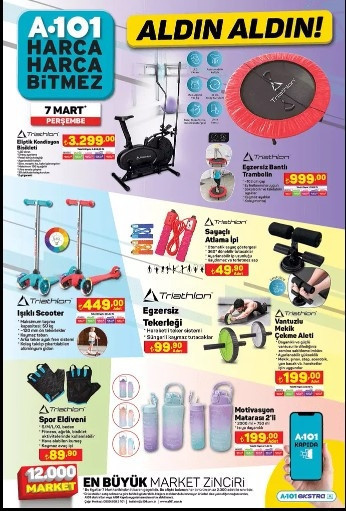 A101 AKTÜEL 7 MART KATALOĞU 2024 SATIŞTA 📌🛒|| A101de bu hafta neler var A101e Işıklı Scooter, Halı ve Koltuk Yıkama Makinesi geliyor...