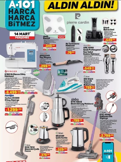 A101 14 MART 2024 KATALOĞU SATIŞTA A101de bu hafta neler var A101 4.00 Çekme Karavan, Elektrikli Moped getiriyor...