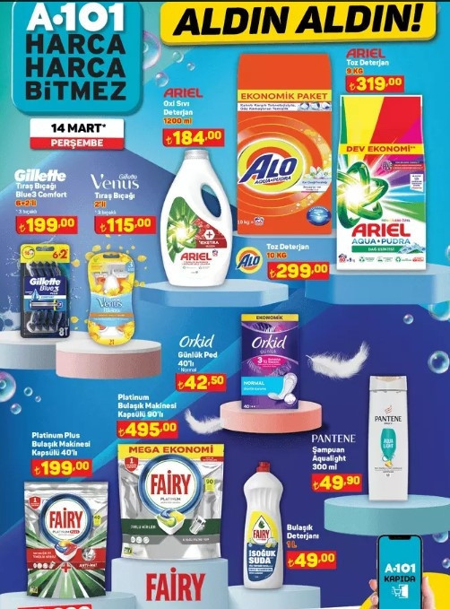 A101 14 MART 2024 KATALOĞU SATIŞTA A101de bu hafta neler var A101 4.00 Çekme Karavan, Elektrikli Moped getiriyor...