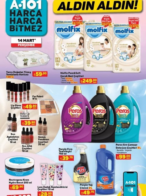 A101 14 MART 2024 KATALOĞU SATIŞTA A101de bu hafta neler var A101 4.00 Çekme Karavan, Elektrikli Moped getiriyor...