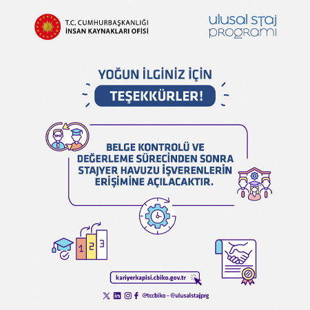 ULUSAL STAJ PROGRAMI BAŞVURU SONUÇLARI NE ZAMAN AÇIKLANACAK ULUSAL STAJ PROGRAMI BAŞVURU SONUÇLARI NE ZAMAN AÇIKLANACAK
