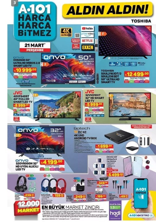 A101 AKTÜEL 21 MART 2024 KATALOĞU SATIŞTA 🛒📌|| A101de bu hafta neler var Elektrikli Araç, Airfryer Yağsız Fritöz, Su Dalgası Maşası, Dik Süpürge A101de...