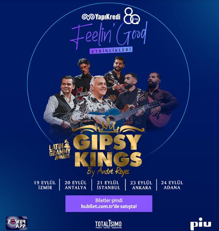 Gipsy Kings by Andre Reyes, Türkiye turnesiyle sahnede