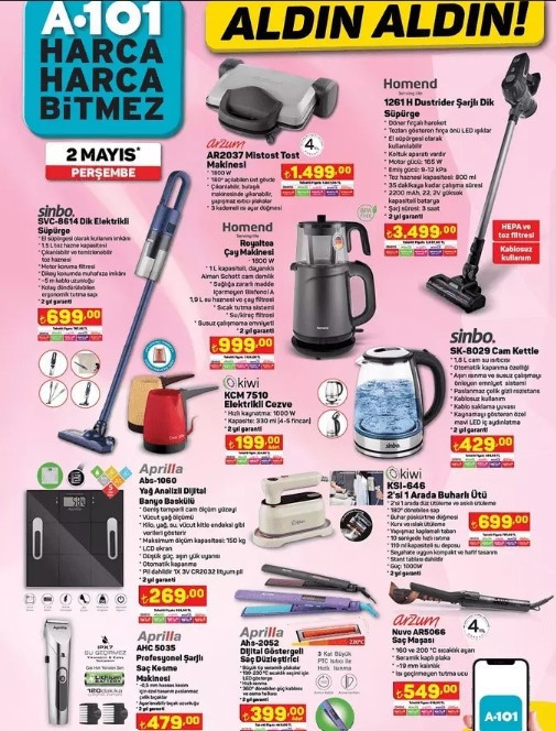 A101 2 Mayıs 2024 kataloğu (SATIŞTA) || 📌🛒A101de bu hafta neler var A101 karavan ve  Elektrikli Moped getiriyor...