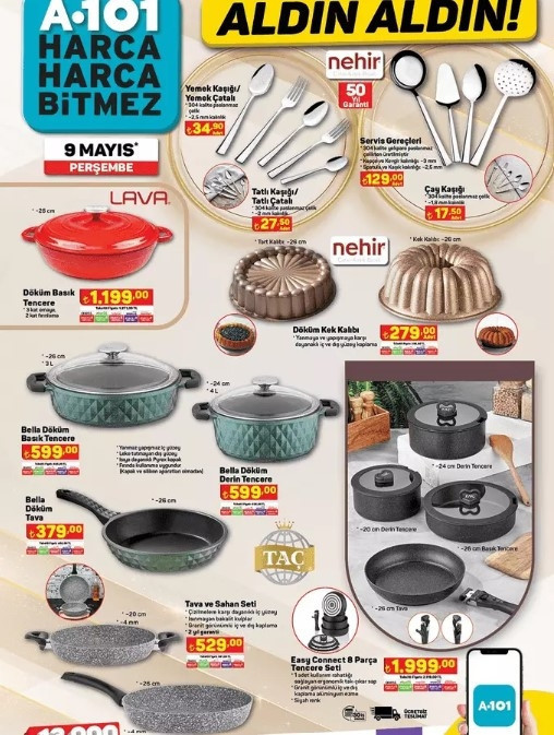 A101 9 MAYIS 2024 AKTÜEL - İNDİRİMLİ ÜRÜNLER  KATALOĞU (SATIŞTA) || A101de bu hafta neler var Anneler Günü Hediyeleri, Hamur Makinesi, Ev Aletleri  A101 online ve marketlerde...