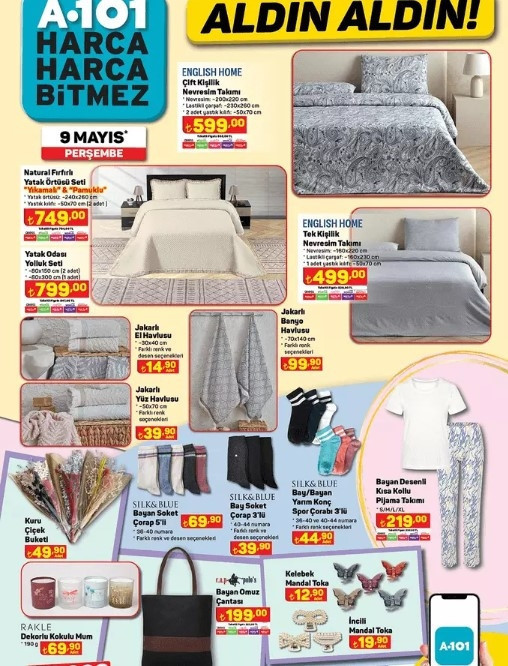 A101 9 MAYIS 2024 AKTÜEL - İNDİRİMLİ ÜRÜNLER  KATALOĞU (SATIŞTA) || A101de bu hafta neler var Anneler Günü Hediyeleri, Hamur Makinesi, Ev Aletleri  A101 online ve marketlerde...