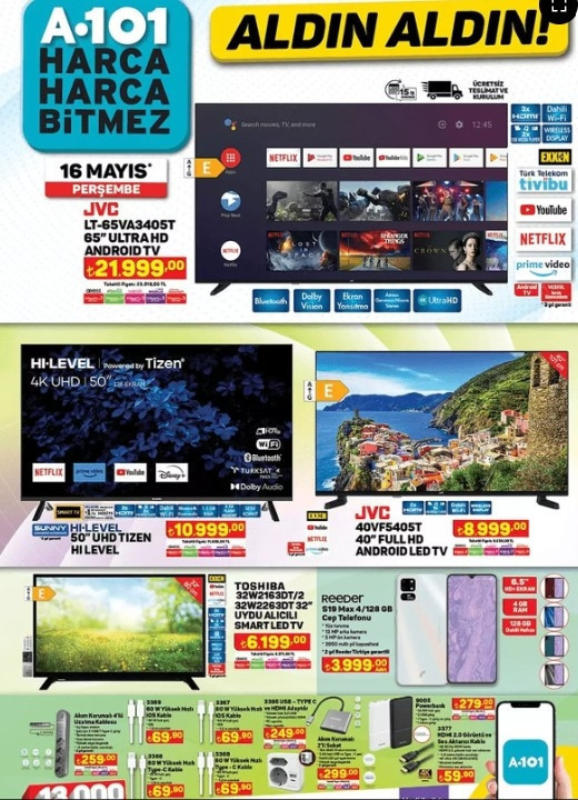 A101 AKTÜEL 16 MAYIS 2024 KATALOĞU RAFLARDA || 🛒📌 A101de bu hafta neler var A101 Elektrikli Motorlu Bisiklet getiriyor