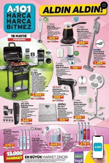 A101 AKTÜEL 16 MAYIS 2024 KATALOĞU RAFLARDA || 🛒📌 A101de bu hafta neler var A101 Elektrikli Motorlu Bisiklet getiriyor