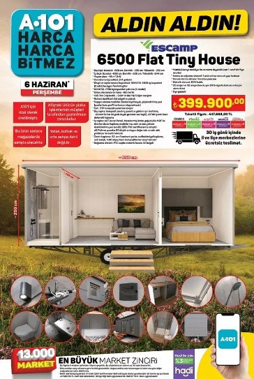 BUGÜN SATIŞTA A101 6 HAZİRAN 2024 KATALOĞU- İNDİRİMLİ ÜRÜNLER🛒📌 || A101de bu hafta neler var A101 Tiny House ve Kano Seti getiriyor...