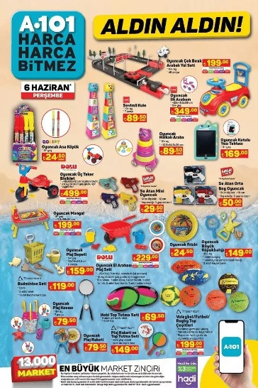 BUGÜN SATIŞTA A101 6 HAZİRAN 2024 KATALOĞU- İNDİRİMLİ ÜRÜNLER🛒📌 || A101de bu hafta neler var A101 Tiny House ve Kano Seti getiriyor...