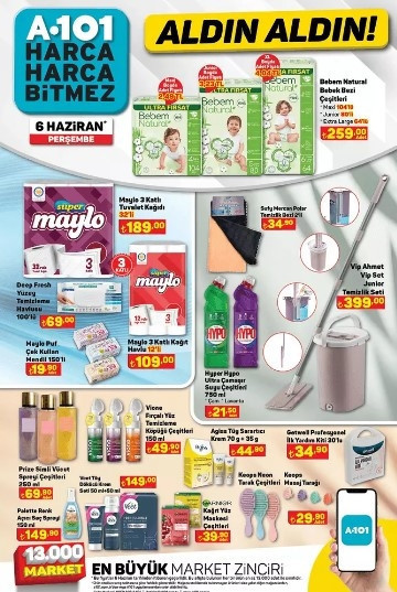BUGÜN SATIŞTA A101 6 HAZİRAN 2024 KATALOĞU- İNDİRİMLİ ÜRÜNLER🛒📌 || A101de bu hafta neler var A101 Tiny House ve Kano Seti getiriyor...