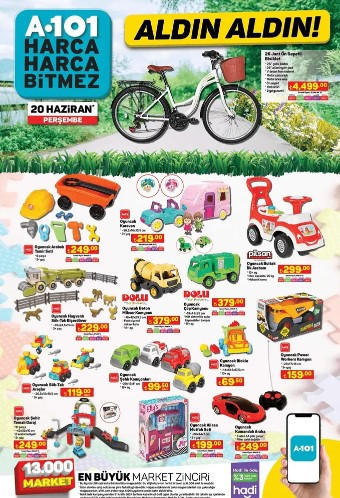 SATIŞTA A101 AKTÜEL 20 HAZİRAN 2024- İNDİRİMLİ ÜRÜNLER || A101de bu hafta neler var A101 bu hafta Benzinli ATV Motor Getiriyor