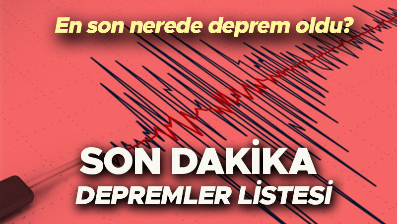 SON DAKİKA DEPREM Mİ OLDU 23 HAZİRAN 2024 (BUGÜN) || Az önce nerede ve kaç büyüklüğünde deprem oldu AFAD-Kandilli Rasathanesi son depremler listesi İşte bugünün son verileri...