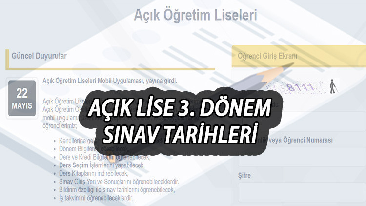 AÖL 3. DÖNEM SINAVLARI NE ZAMAN 2024 (Oturum günleri ve saati) || MEB Açık lise sınav takvimi belli oldu AÖL sınav yerleri nasıl, nereden öğrenilir AÖL 3. DÖNEM SINAVLARI NE ZAMAN 2024 (Oturum günleri ve saati) || MEB Açık lise sınav takvimi belli oldu AÖL sınav yerleri nasıl, nereden öğrenilir
