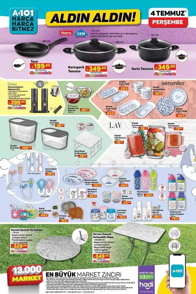 SATIŞTA A101 4 TEMMUZ 2024 KATALOĞU- İNDİRİMLİ ÜRÜNLER 🛒📌|| A101de bu hafta neler var A101 bu hafta Akülü Araba, Amortisörlü Bisiklet getiriyor...