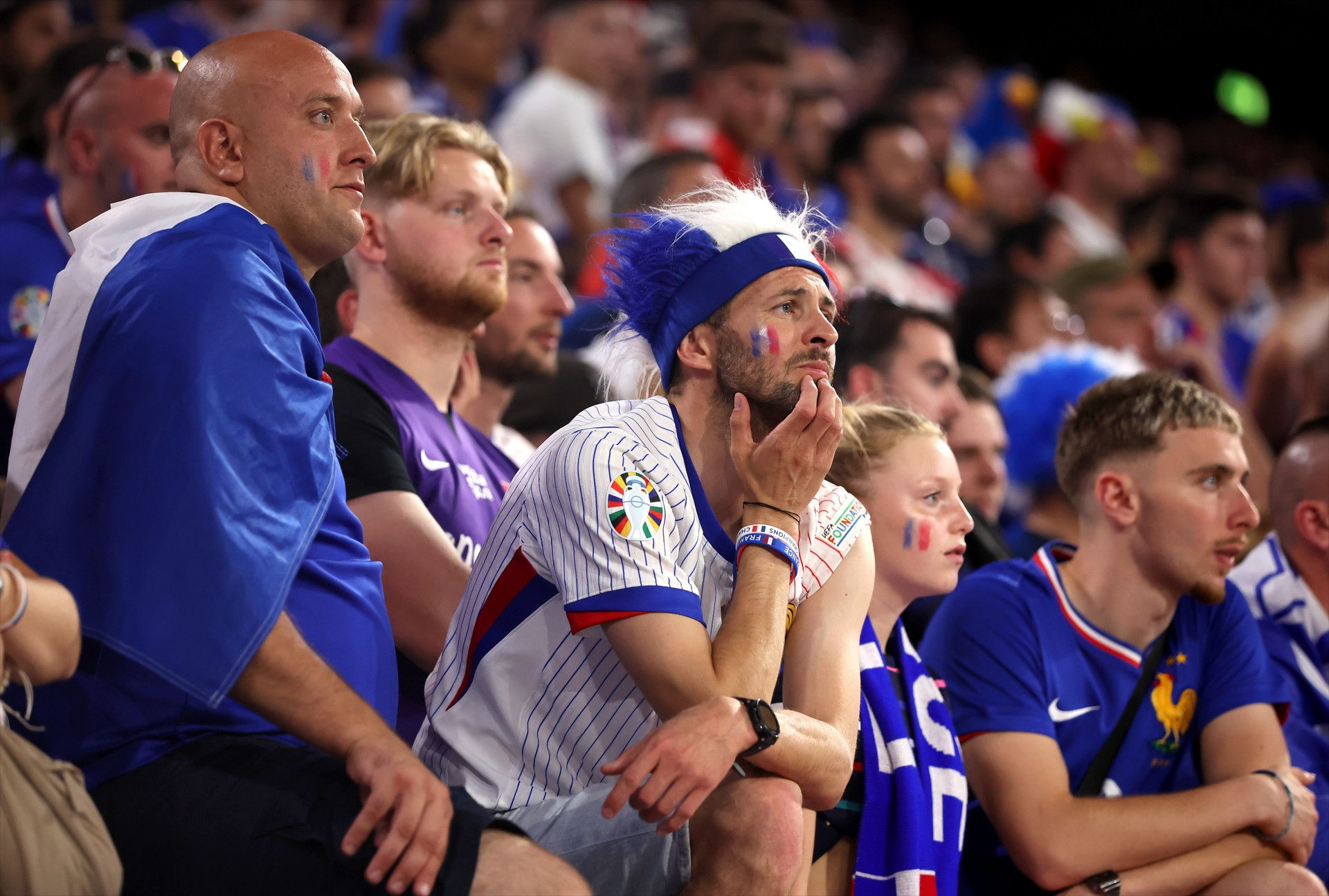 İspanya - Fransa maçında ekranlara yansımayan görüntüler