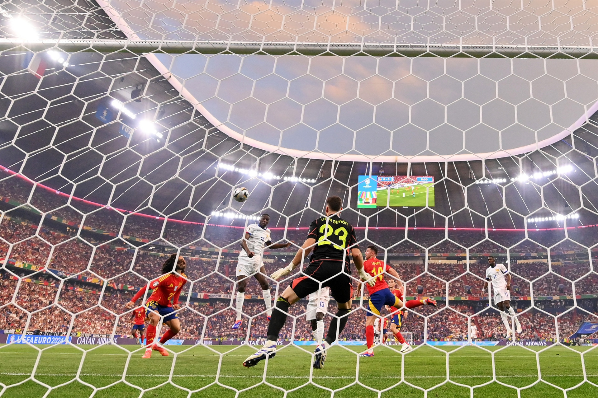 İspanya - Fransa maçında ekranlara yansımayan görüntüler