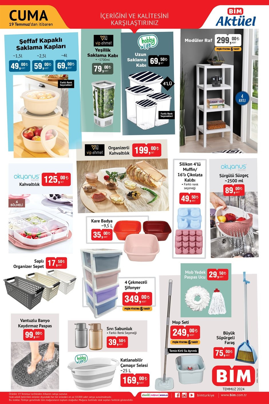 SATIŞTA BİM AKTÜEL 19 TEMMUZ 2024 KATALOĞU - İNDİRİMLİ ÜRÜNLER- || Bimde bu cuma gelecek ürünler neler BİM iPhone Telefon getiriyor...