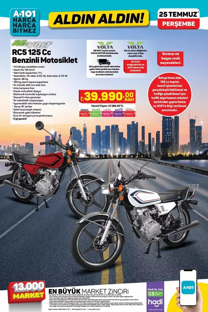 BUGÜN SATIŞTA A101 AKTÜEL 25 TEMMUZ 2024 - İNDİRİMLİ ÜRÜNLER || A101 aktüel bu hafta neler var A101 bu hafta Benzinli Motosiklet Getiriyor