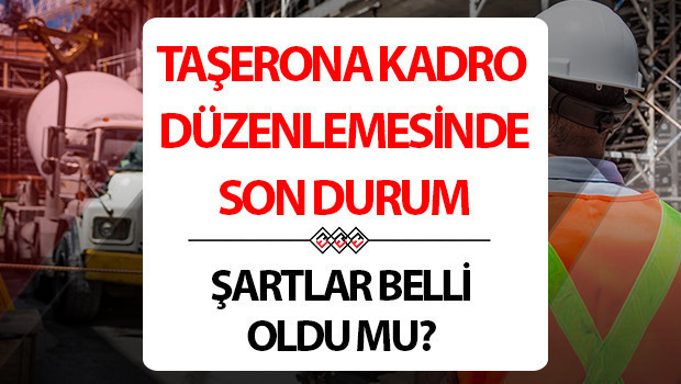 TAŞERONA KADRO 2024 SON DAKİKA HABERLERİ | 90 bin taşerona kadro var mı, torba yasada çıkacak mı Taşeron işçiye kadro ne zaman verilecek Gözler TBMMde TAŞERONA KADRO 2024 SON DAKİKA HABERLERİ | 90 bin taşerona kadro var mı, torba yasada çıkacak mı Taşeron işçiye kadro ne zaman verilecek Gözler TBMMde