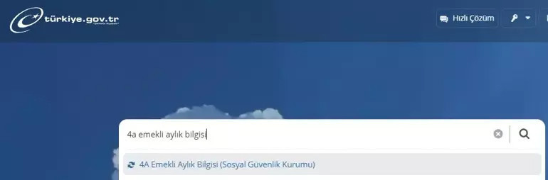 EMEKLİ KÖK MAAŞI ÖĞRENME (E-DEVLET)