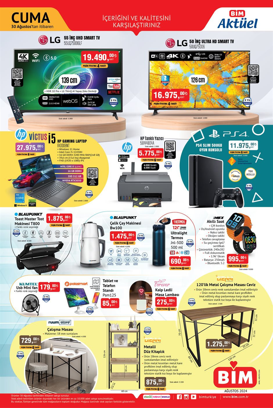 SATIŞTA BİM AKTÜEL 30 AĞUSTOS 2024 KATALOĞU- İNDİRİMLİ ÜRÜNLER || Bimde bu hafta cuma neler Bimde bu hafta 125 CC Motosiklet indirimde
